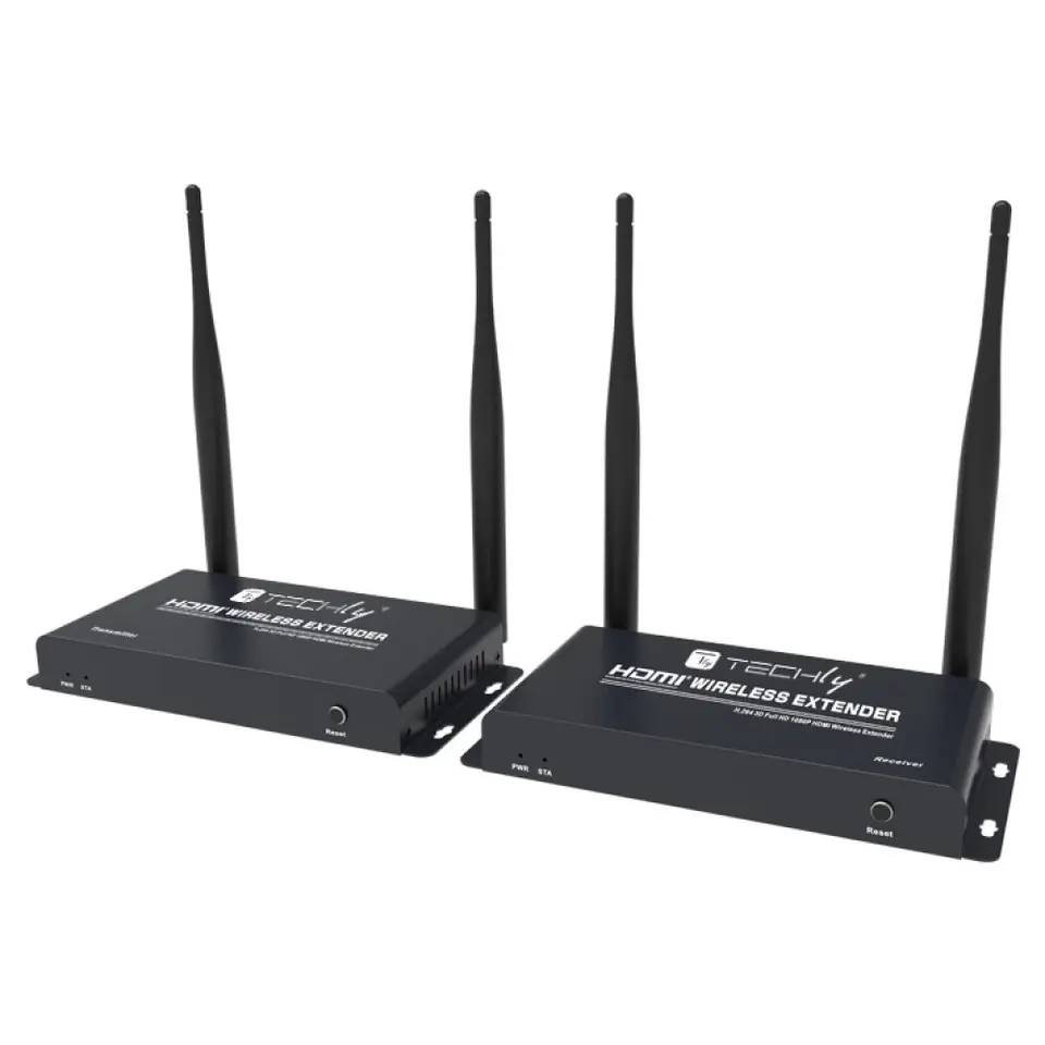 ⁨Techly Wireless Kit HDMI Extender up to 200m⁩ at Wasserman.eu