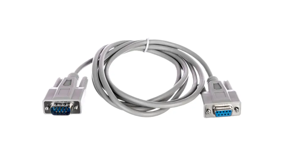 ⁨Kabel przedłużający RS232 1:1 Typ DSUB9/DSUB9, M/Ż beżowy 2m AK-610203-020-E⁩ w sklepie Wasserman.eu
