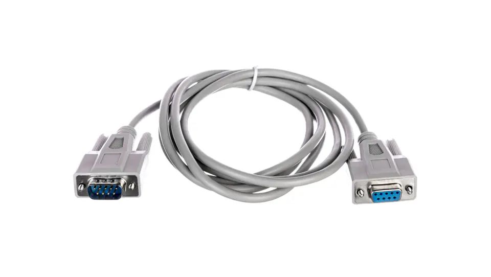⁨Extension cable RS232 1: 1 type DSUB9 / DSUB9 M / Z beige 2m⁩ at Wasserman.eu
