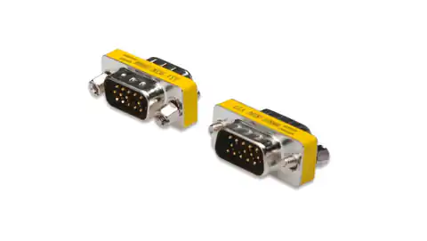 ⁨Adapter VGA 1:1 Typ DSUB15/DSUB15, M/M AK-610511-000-I⁩ w sklepie Wasserman.eu