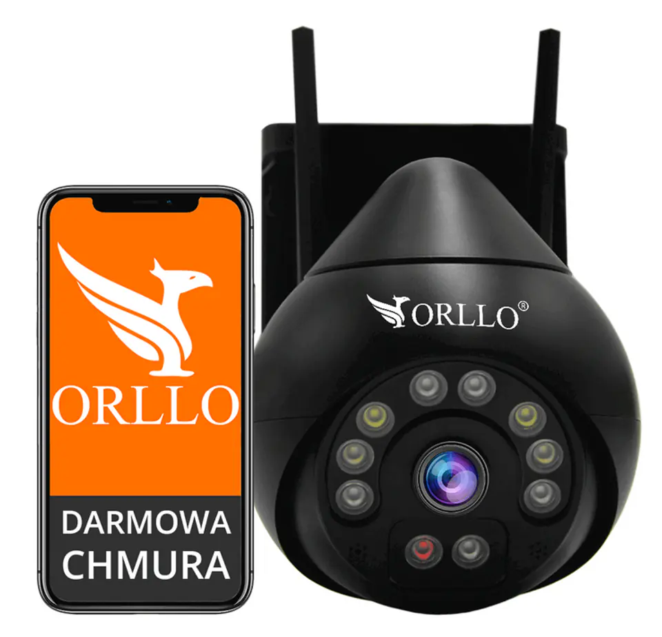 ⁨Kamera IP Orllo Z8 Pro WiFi Zewnętrzna Obrotowa Night Color 4MP⁩ w sklepie Wasserman.eu