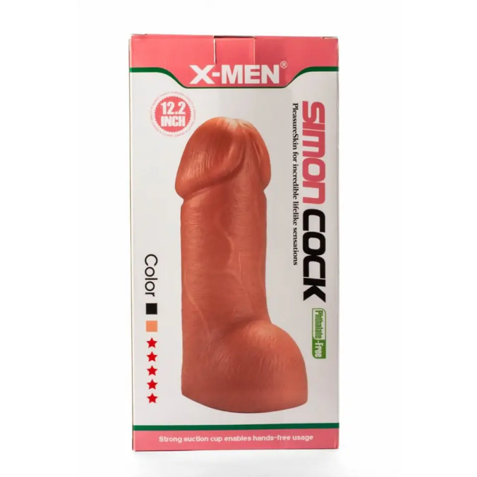 ⁨Dildo Simon z przyssawką 29cm X-Men⁩ w sklepie Wasserman.eu