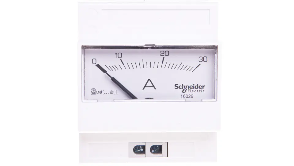 ⁨Ammeter 1-phase analog modular 0-30A class 1.5 for direct measurement 16029⁩ at Wasserman.eu