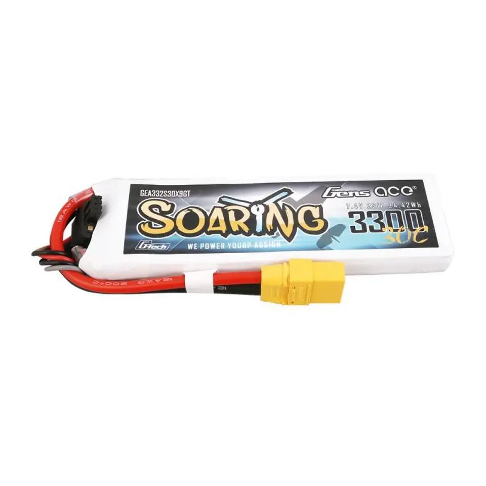 ⁨Akumulator Gens Ace G-Tech Soaring 3300mAh 7.4V 30C 2S1P XT90⁩ w sklepie Wasserman.eu