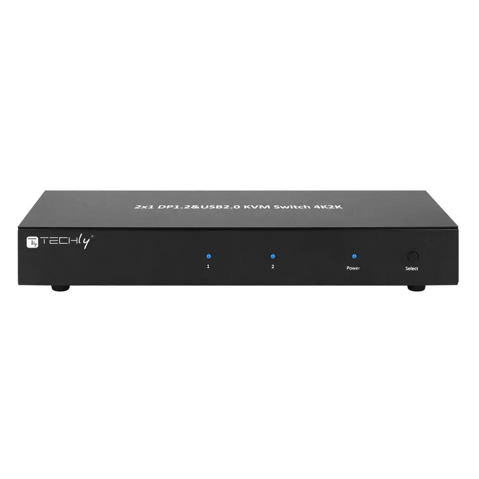 ⁨Techly IDATA DP-KVM2 KVM switch Black⁩ at Wasserman.eu