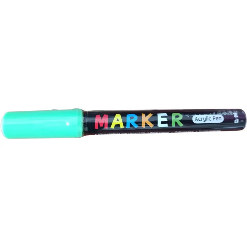 ⁨Marker akrylowy 1-2mm zielony neonowy MG APL050-501⁩ w sklepie Wasserman.eu