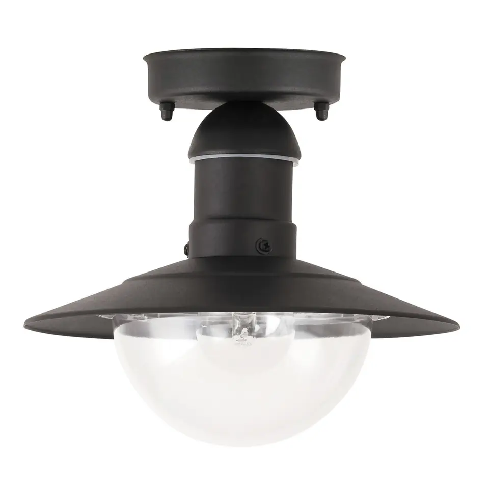 ⁨Lampa zewnętrzna Oslo czarna ceiling E27 60W 8716⁩ w sklepie Wasserman.eu