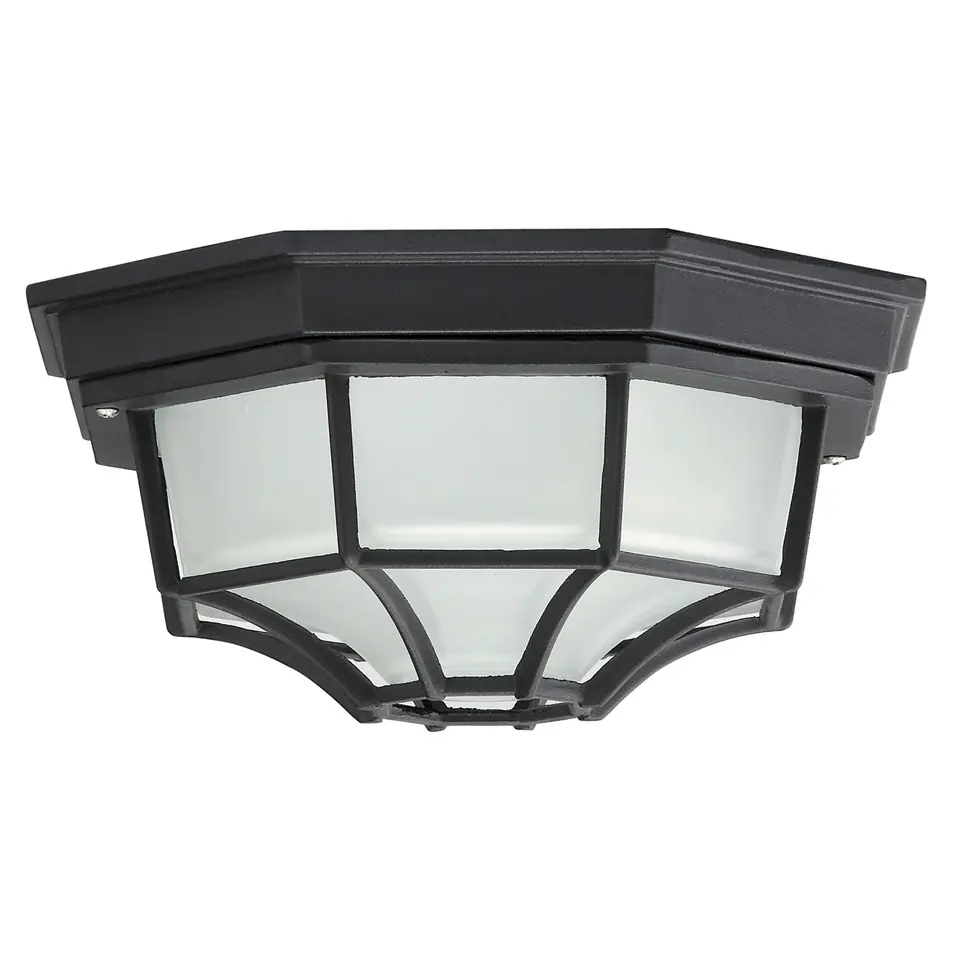 ⁨Lampa zewnętrzna Milano czarna ceilingE27 100W IP44 8346⁩ w sklepie Wasserman.eu
