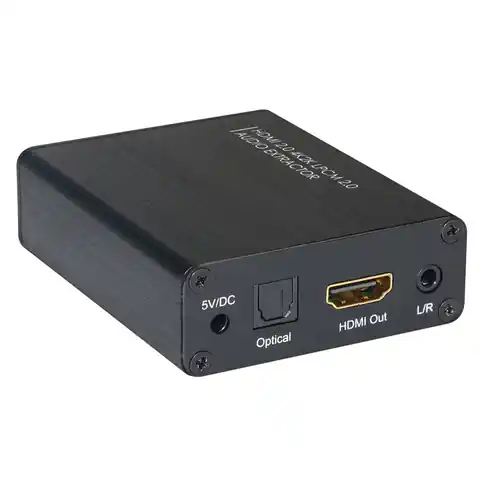 ⁨5.1CH Toslink/Analog 3.5mm 2CH Audio Extractor with HDMI 4K⁩ at Wasserman.eu