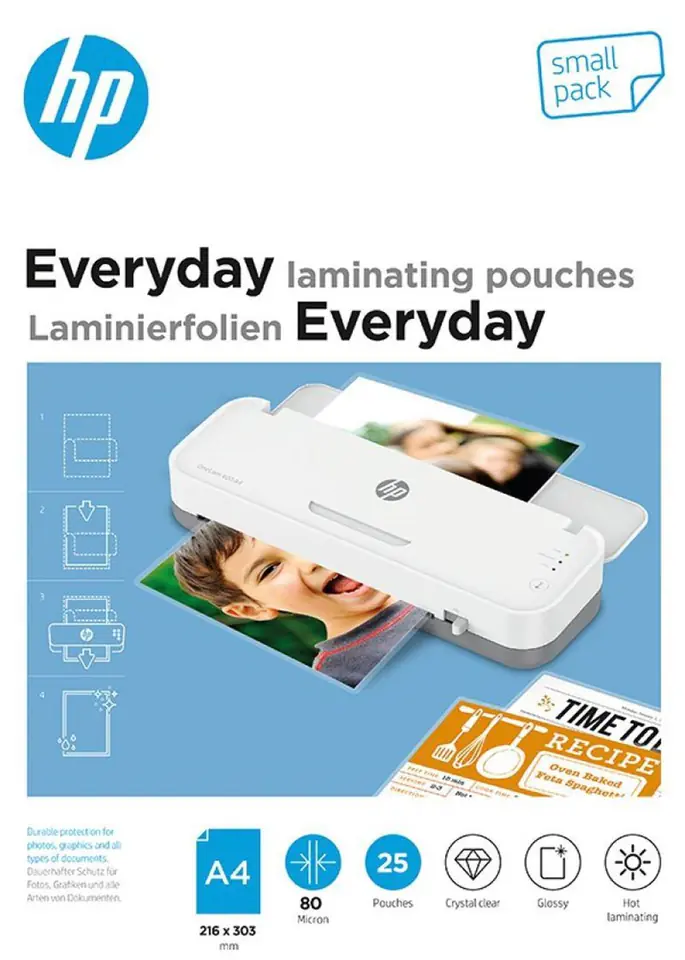 ⁨HP Everyday lamination film A4 25 pc(s)⁩ at Wasserman.eu