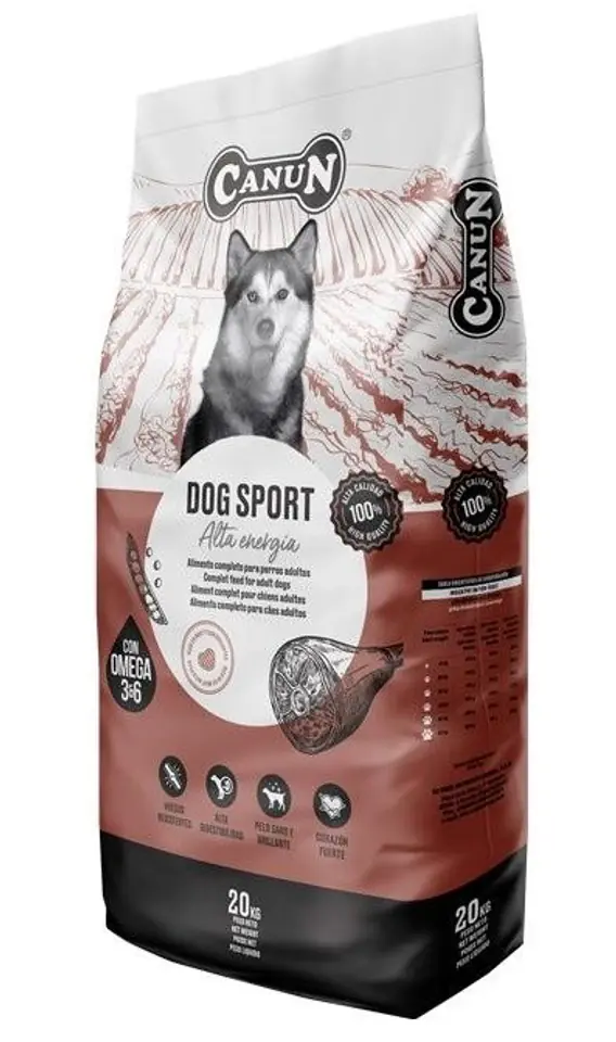 ⁨CANUN Dog Sport Wołowina - sucha karma dla psa - 20 kg⁩ w sklepie Wasserman.eu