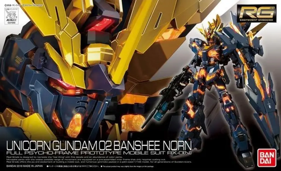 ⁨RG 1/144 UNICORN GUNDAM 02 BANSHEE NORN⁩ w sklepie Wasserman.eu