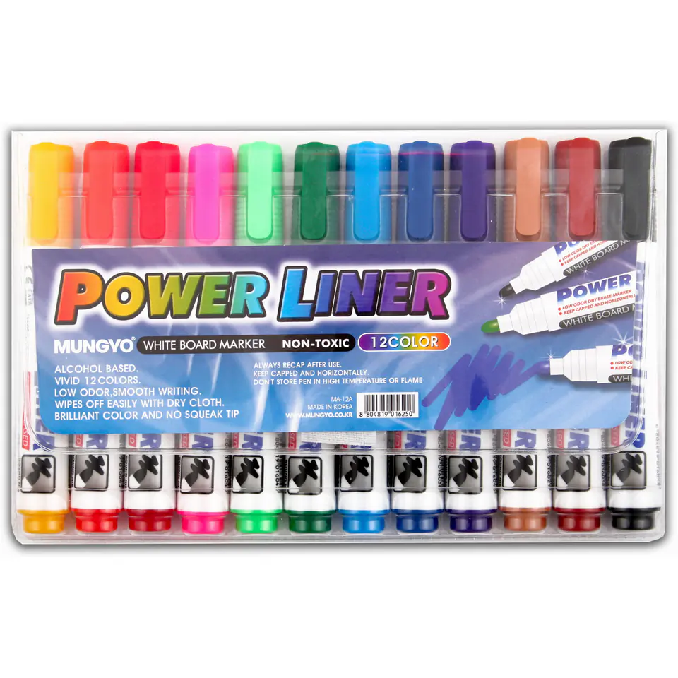 ⁨Markery suchościeralne 12kolorów MA-12A TT7617⁩ w sklepie Wasserman.eu