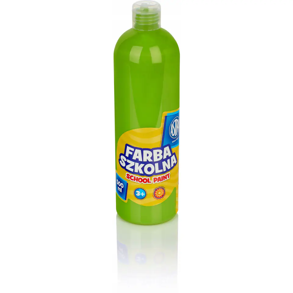 ⁨Farba plakatowa szkolna 500ml limonkowa 301217006 ASTRA⁩ w sklepie Wasserman.eu