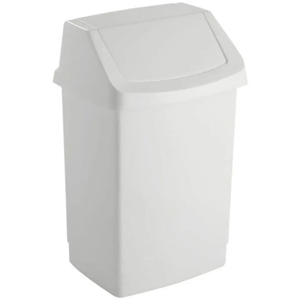 Kosz na śmieci uchylny 15l CURVER CLICK-IT biały 04043- w sklepie Wasserman.eu