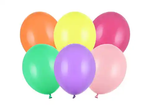 ⁨Balony Strong pastelowe mix kolor 27cm 100 sztuk⁩ w sklepie Wasserman.eu