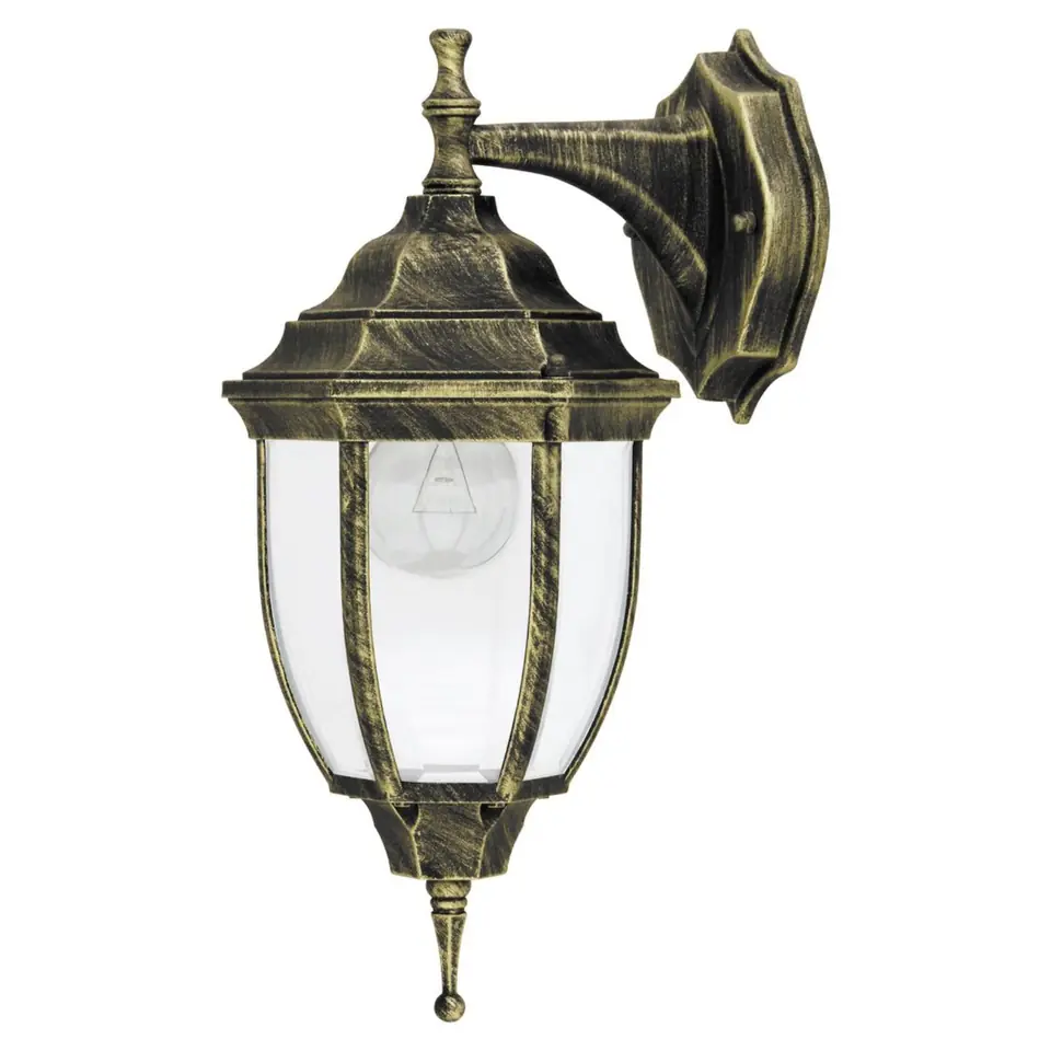 ⁨Lampa ścienna zewnętrzna Nizza złota 60Wa.ar.IP43 8451⁩ w sklepie Wasserman.eu