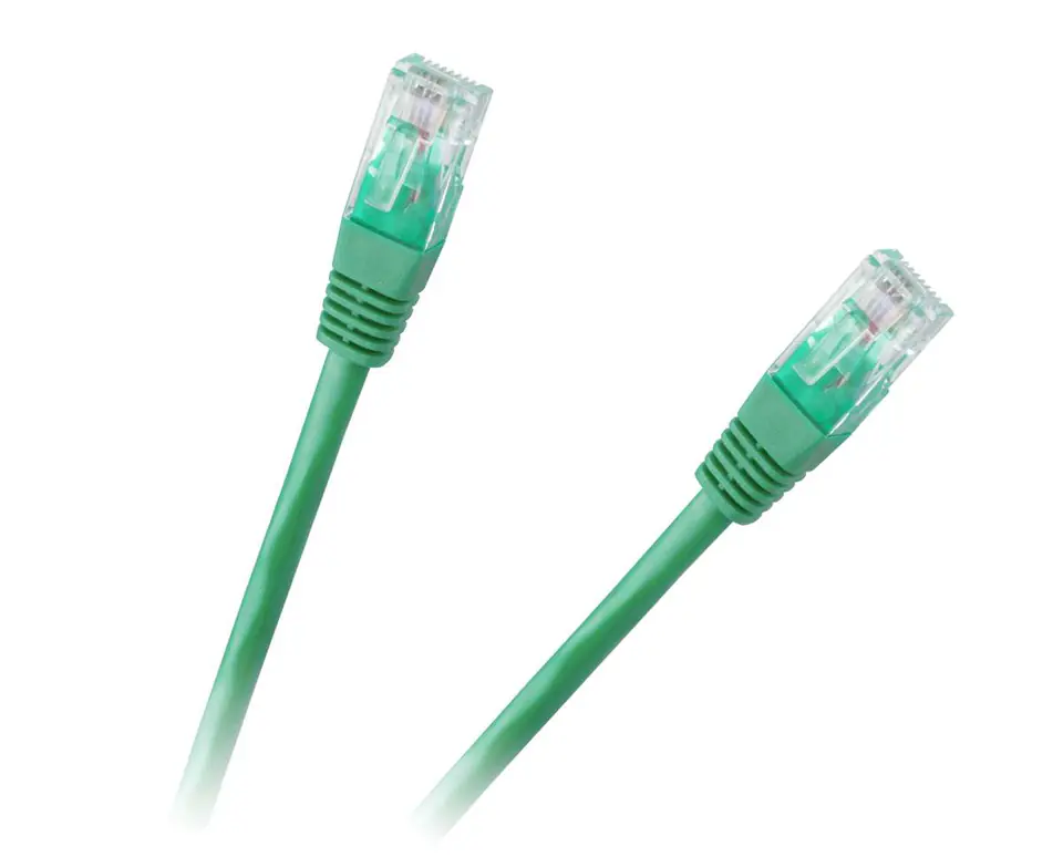 ⁨KPO2778D-1.0 Patchcord kabel UTP 8c wtyk-wtyk 1.0m CCA zielony cat.6e⁩ w sklepie Wasserman.eu