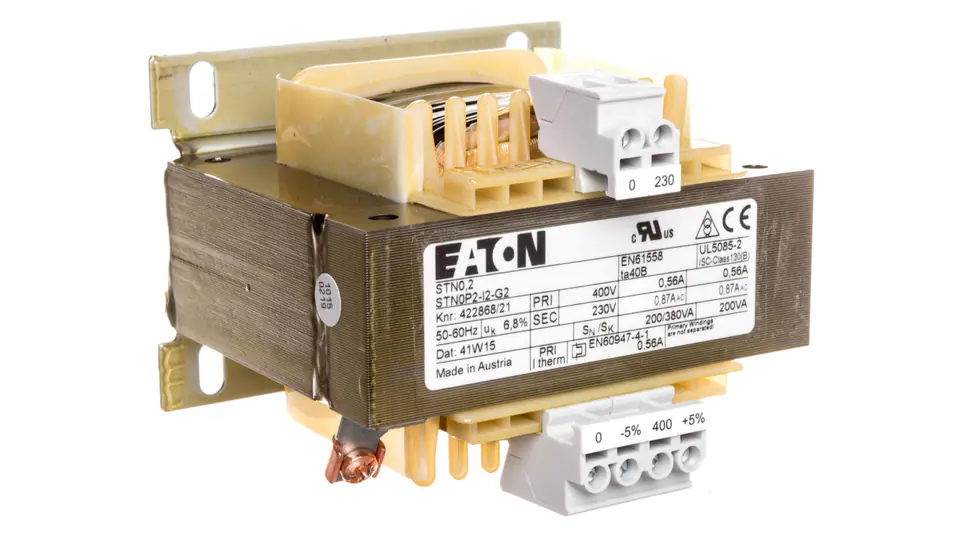 1-phase transformer 200VA 400/230V STN0,2(400/230) 204977 at Wasserman.eu