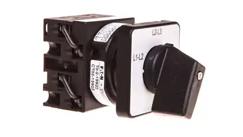 ⁨Przełącznik woltomierza L1-L2/L2-L3/L1-L3 3P 20A do wbudowania T0-2-15922/E 053099⁩ w sklepie Wasserman.eu