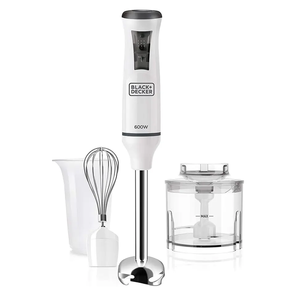 ⁨Blender ręczny Black+Decker BXHBA600E (600W)⁩ w sklepie Wasserman.eu