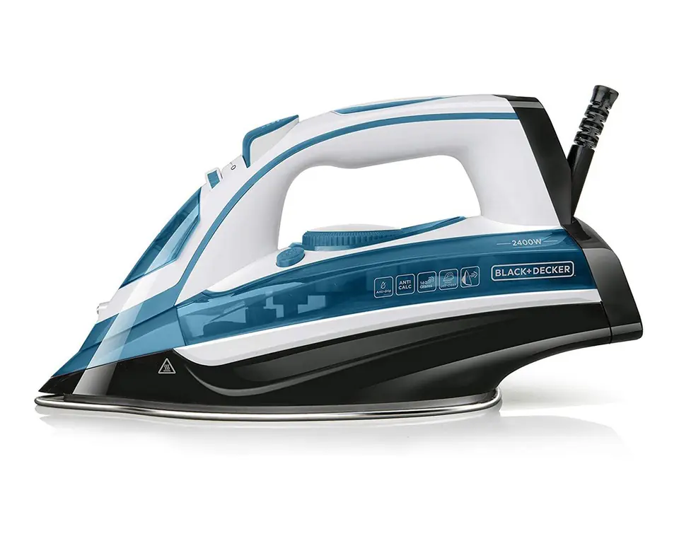 ⁨Steam iron Black+Decker BXIR2402E (2400W; white)⁩ at Wasserman.eu