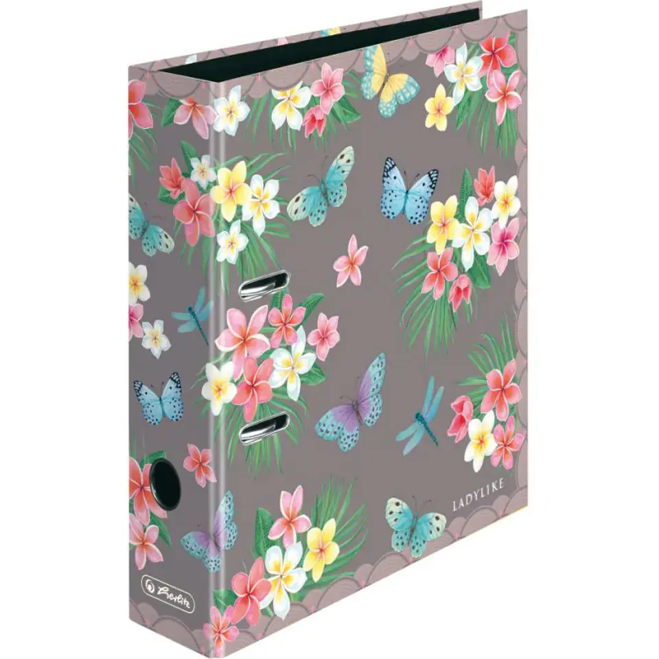 ⁨Segregator max file A4 8cm Ladylike Butterflies 50044061 HERLITZ⁩ w sklepie Wasserman.eu