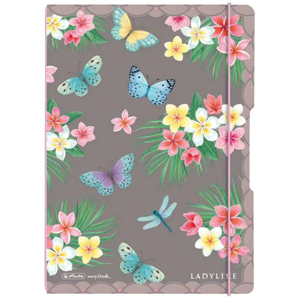 ⁨Notatnik Flex A4 kratka Ladylike Butterflies 50044337 HERLITZ⁩ w sklepie Wasserman.eu