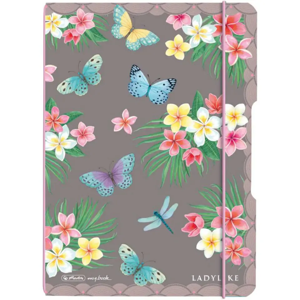 ⁨Notatnik Flex A5 Ladylike Butterflies 50044290 HERLITZ⁩ w sklepie Wasserman.eu