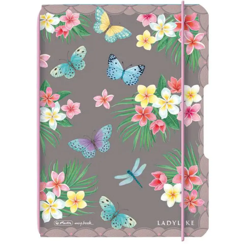 ⁨Notatnik Flex A6 40 kartek w kropki Notes Ladylike Butterflies 50044313 HERLITZ⁩ w sklepie Wasserman.eu