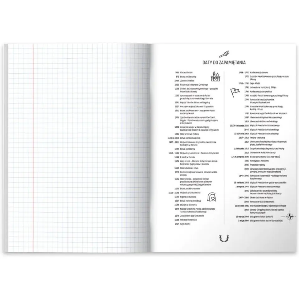 ⁨Checkered notebook a5 60 sheets - English⁩ at Wasserman.eu