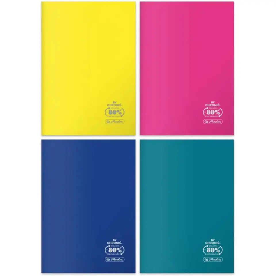 ⁨Zeszyt szkolny A5 60 kartek w linie 70g ECO PP Colors 9552019 HERLITZ⁩ w sklepie Wasserman.eu
