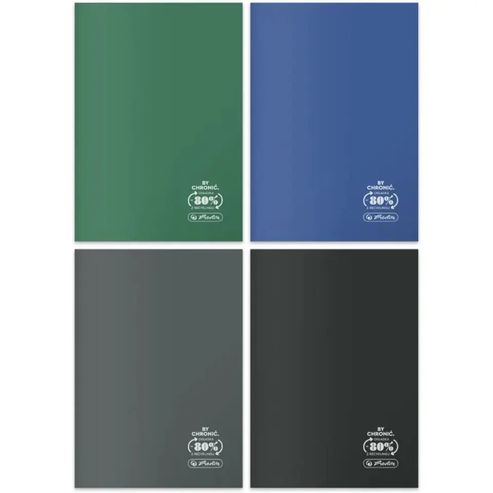 ⁨Zeszyt szkolny A5 60 kartek w linie 70g ECO PP Ocean Colors 9552399 HERLITZ⁩ w sklepie Wasserman.eu