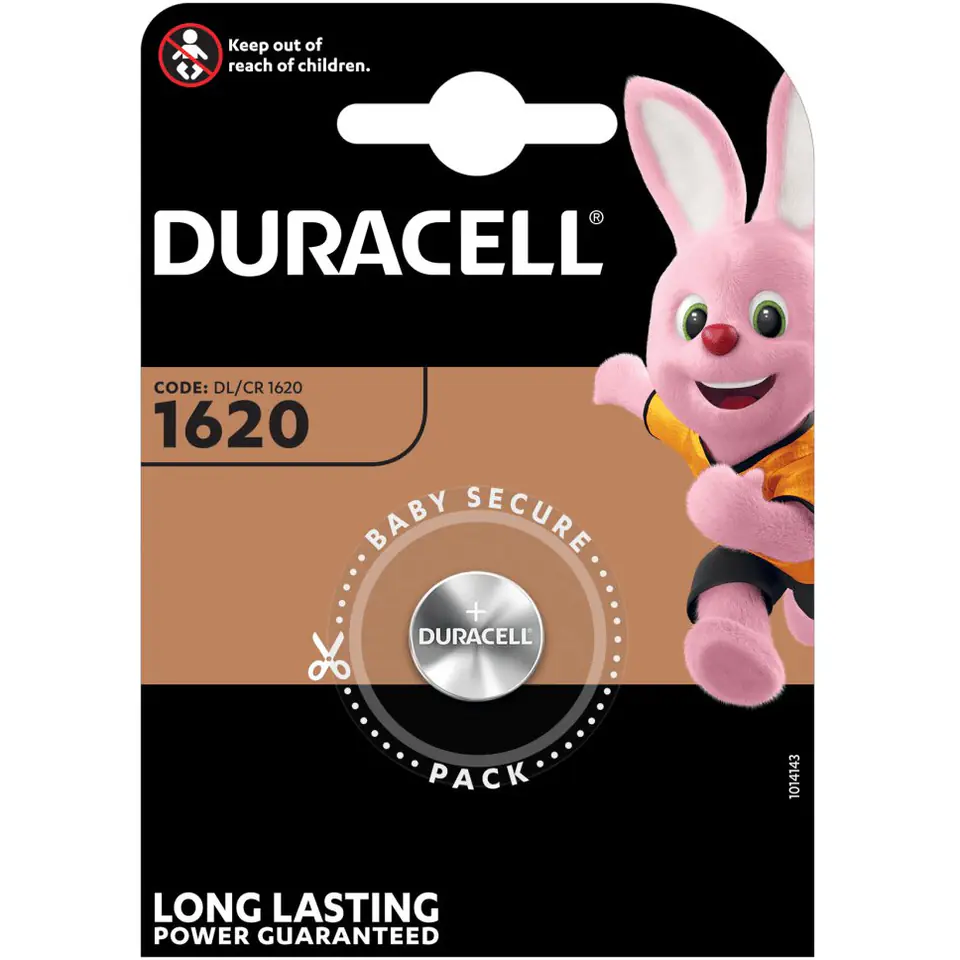 ⁨Bateria DURACELL CR1620/DL1620/ECR1620 litowa blister⁩ w sklepie Wasserman.eu
