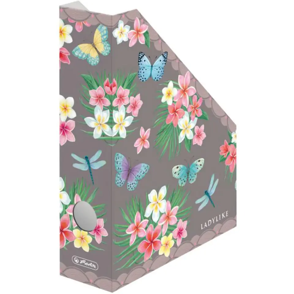 ⁨Pojemnik na dokumenty czasopisma 7cm tekturowy LADYLIKE BUTTERFLIES 50043989 HERLITZ⁩ w sklepie Wasserman.eu