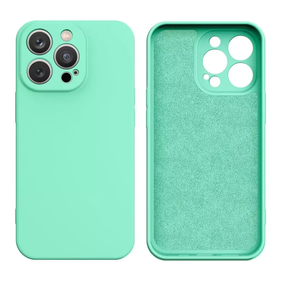 ⁨Etui na telefon Silicone Case do Samsung Galaxy A14/A14 5G silikonowy pokrowiec miętowozielone⁩ w sklepie Wasserman.eu
