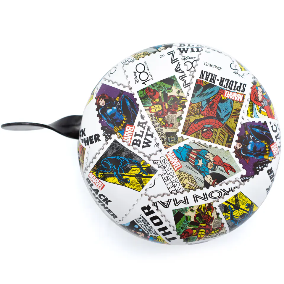 ⁨DZWONEK DO ROWERU RETRO MARVEL STAMPS D100⁩ w sklepie Wasserman.eu