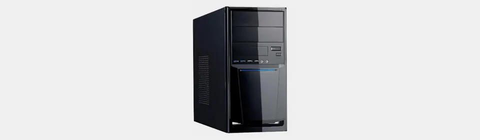 ⁨Linkworld 7271-23 computer case Midi Tower Black⁩ at Wasserman.eu