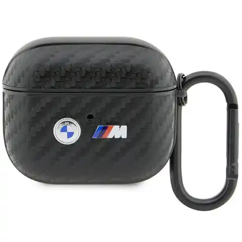 ⁨BMW BMA3WMPUCA2 AirPods 3 gen cover czarny/black Carbon Double Metal Logo⁩ w sklepie Wasserman.eu