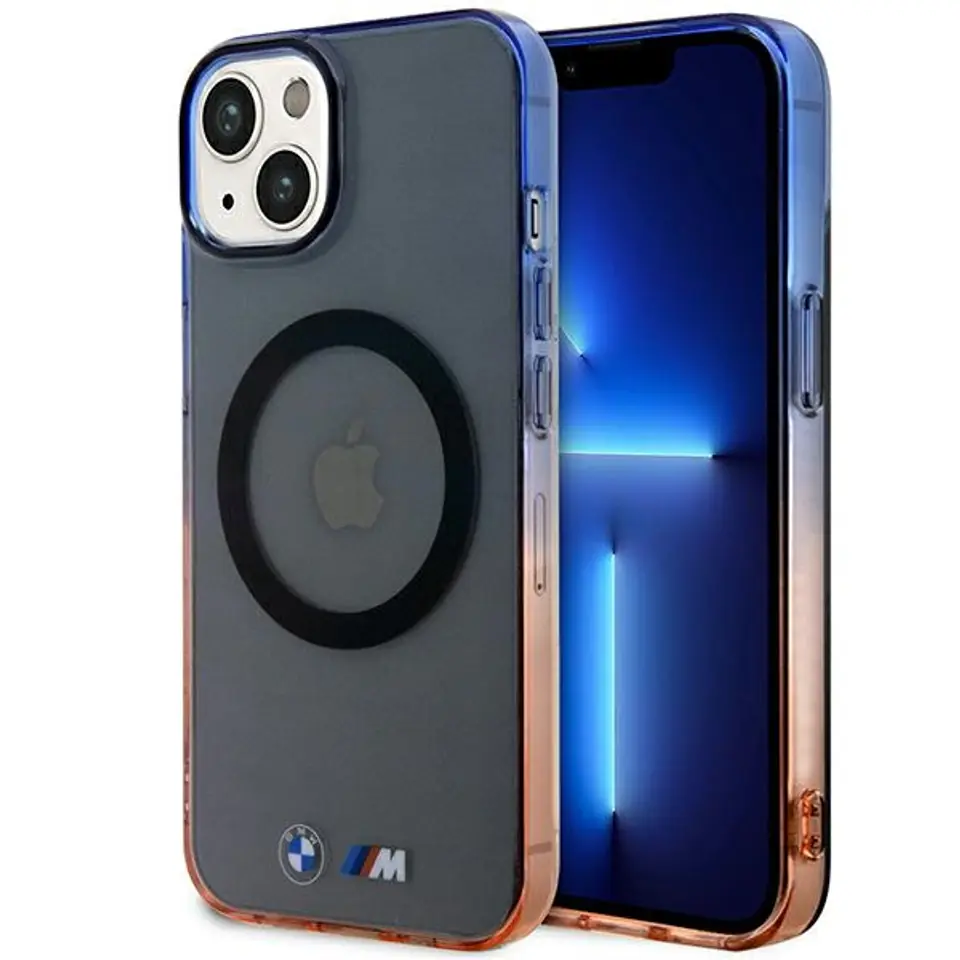 ⁨Etui BMW BMHMP14MHTGE iPhone 14 Plus 6.7" szary/grey hardcase Gradient Bumper MagSafe⁩ w sklepie Wasserman.eu