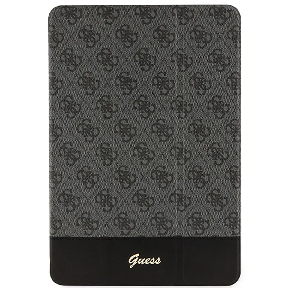 ⁨Guess GUFC10PS4SGK iPad 10.2" czarny/black 4G Stripe Allover⁩ w sklepie Wasserman.eu