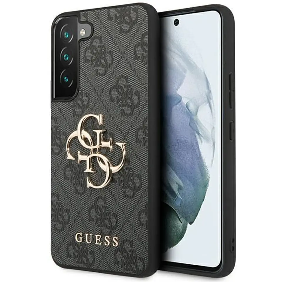 ⁨Guess GUHCS23S4GMGGR S23 S911 szary/grey hardcase 4G Big Metal Logo⁩ w sklepie Wasserman.eu