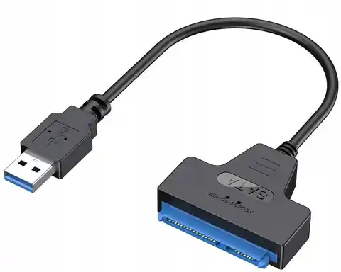 ⁨Adapter przejściówka SATA III na USB 3.0 HDD SDD⁩ w sklepie Wasserman.eu
