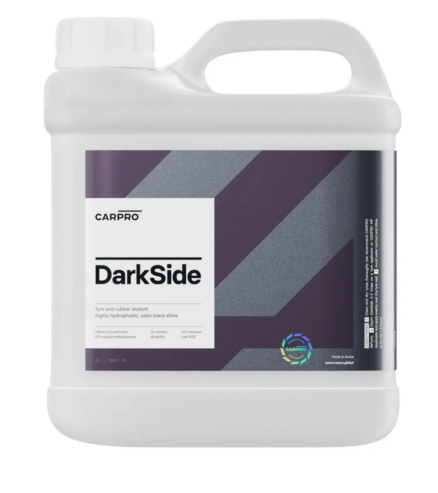 ⁨CarPro DarkSide 4L  - satynowy dressing do opon i gumy⁩ w sklepie Wasserman.eu