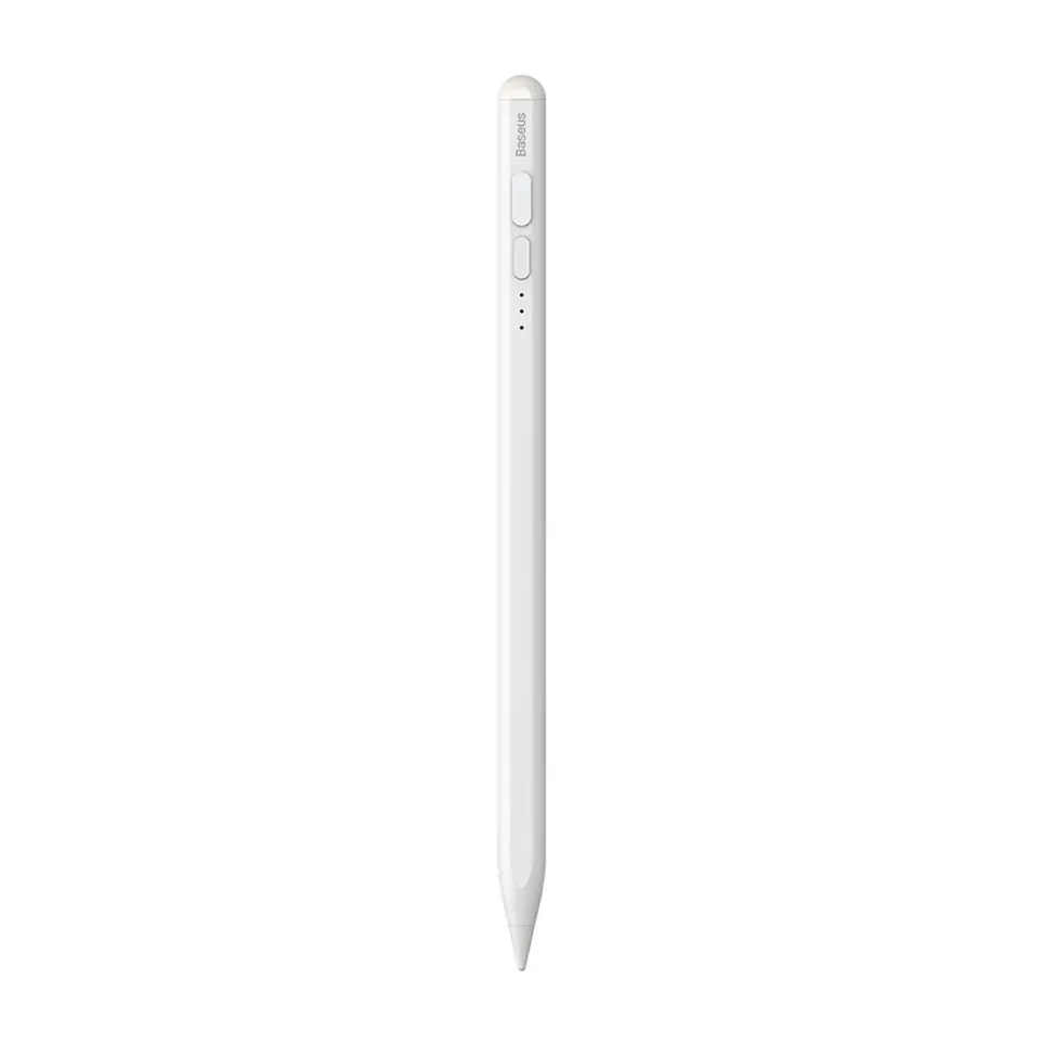 ⁨Pojemnościowy rysik / stylus Baseus Smooth Writing 2 z wskaźnikiem baterii (biały)⁩ w sklepie Wasserman.eu