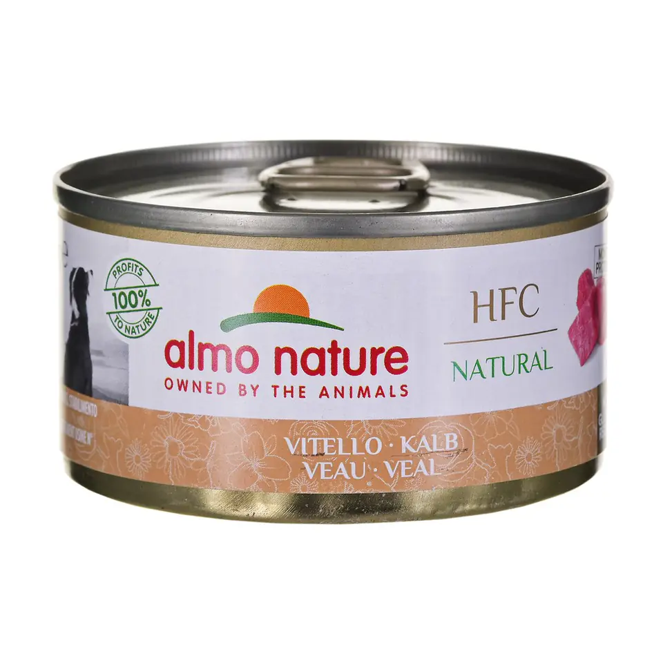 ⁨ALMO Nature HFC NATURAL veal - wet food for adult dogs - 95 g⁩ at Wasserman.eu