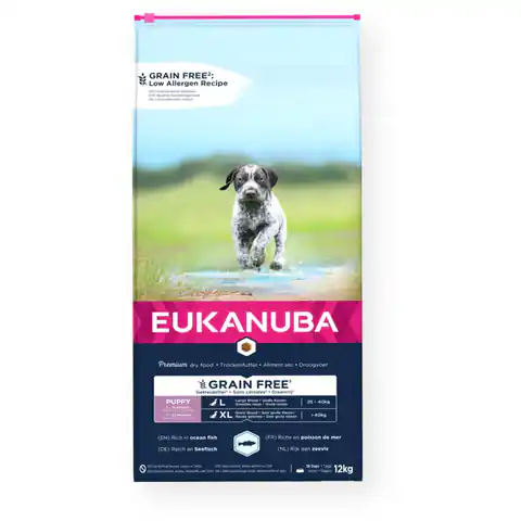 ⁨EUKANUBA Grain Free Puppy large/giant breed, Ocean fish - Trockenfutter für Hunde - 12 kg⁩ im Wasserman.eu