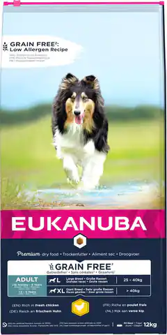 ⁨EUKANUBA Grain Free Adult large/giant breed, Chicken - Trockenfutter für Hunde - 12 kg⁩ im Wasserman.eu