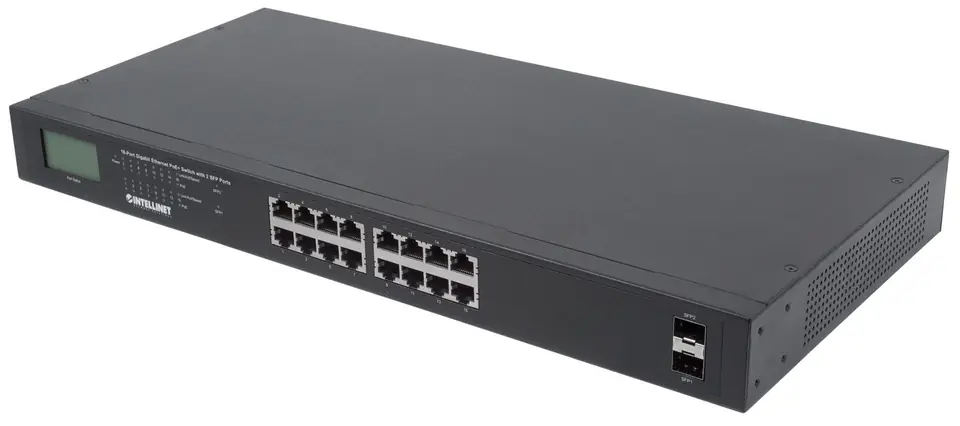 ⁨INTELLINET SWITCH GIGABIT 16X RJ45, POE+, 2X SFP,⁩ w sklepie Wasserman.eu