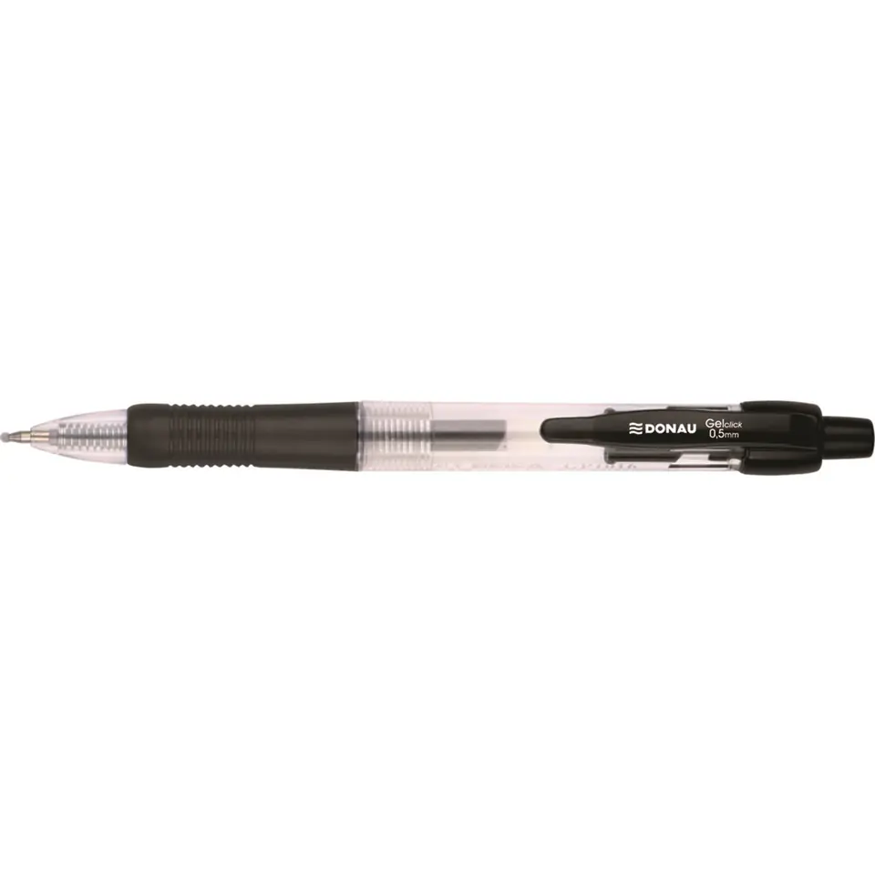 ⁨Długopis żelowy z gumowym uchwytem czarny 7344001PL-01 BIELLA⁩ w sklepie Wasserman.eu